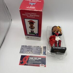 Victor Martinez MLB Cleveland Indians 2009 SGA Bobblehead with Box Ticket Stub